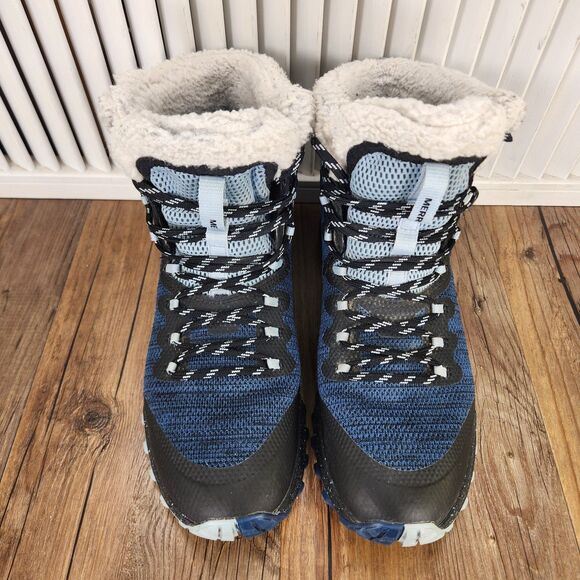 Merrell Bravada Knit Bluff Polar Womens Sz 9.5 Poseidon Waterproof Hiking Boots - Picture 9 of 10